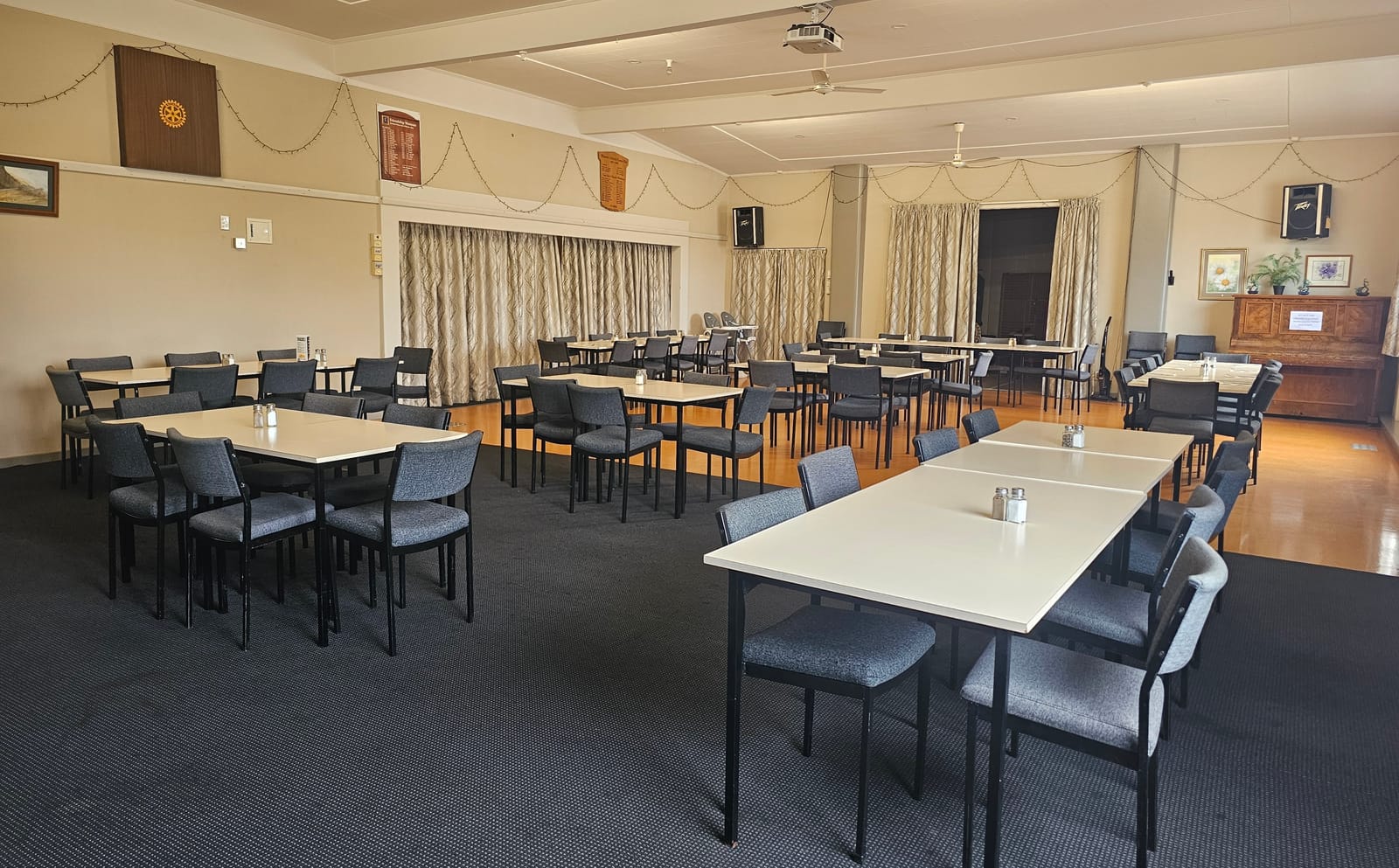 The club’s function room.
